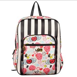 Betsey Johnson Striped Luv Backpack
